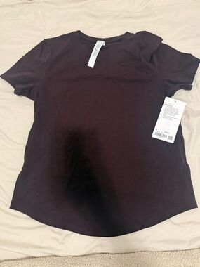 Everyday Crew Neck Tee - color good night plum